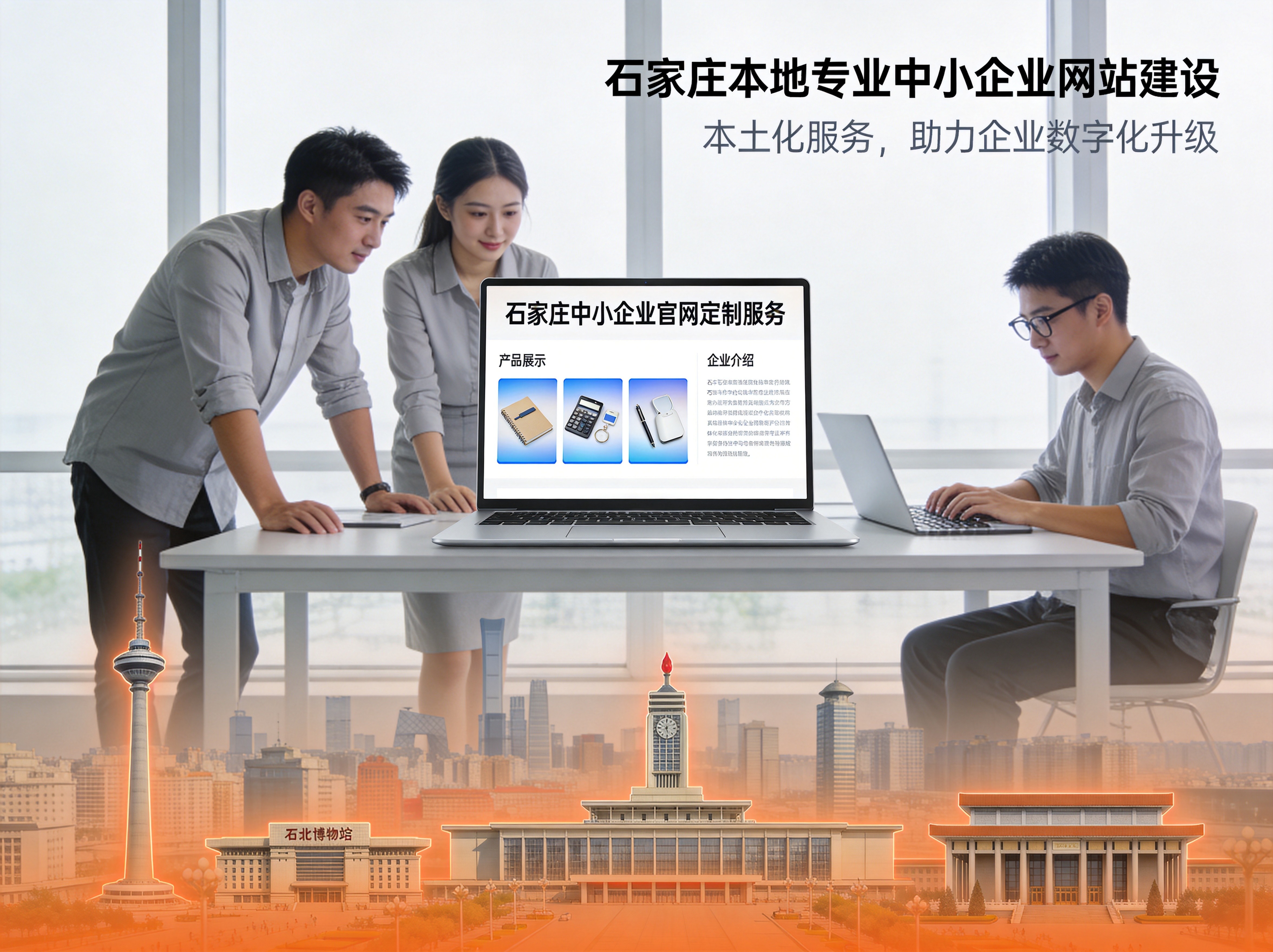 石家庄中小企业网站建设场景